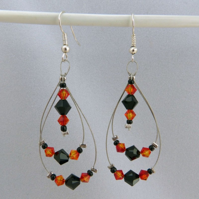 SW.PE.01. Pendientes swarovski.