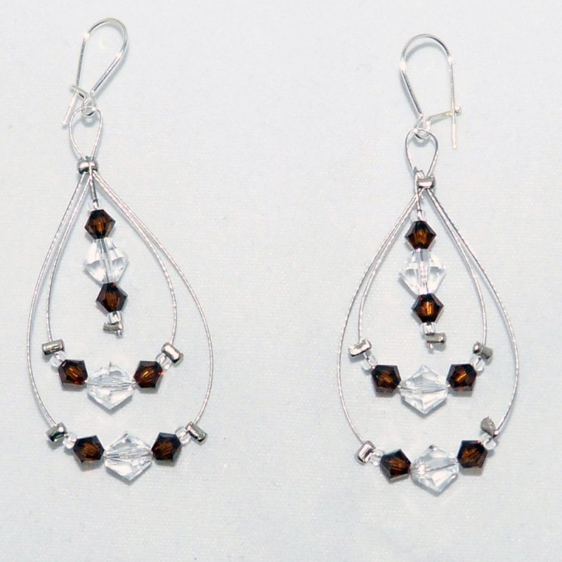 SW.PE.01. Pendientes swarovski.