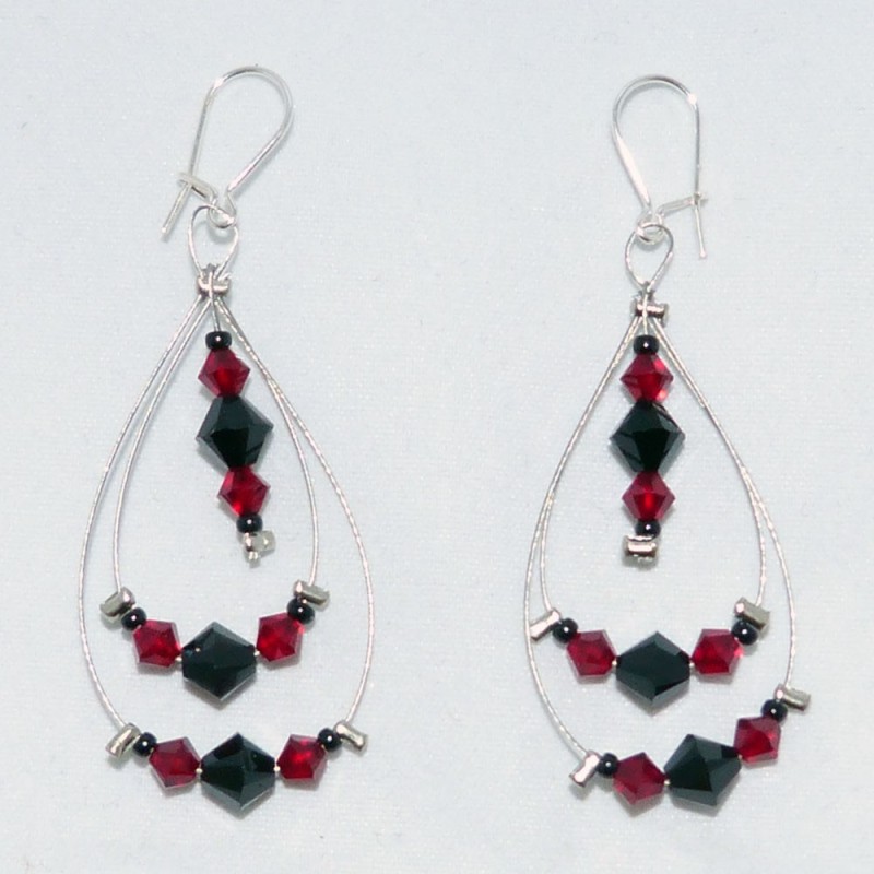 SW.PE.01. Pendientes swarovski.